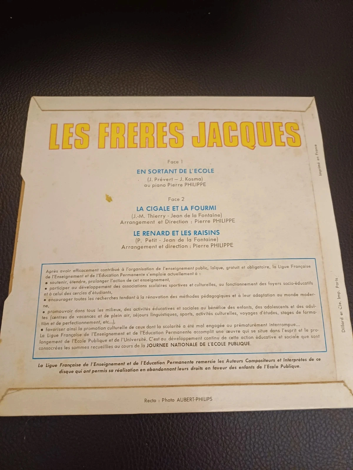 Disco de vinil de 45 rpm dos irmãos Jacques – photo 2